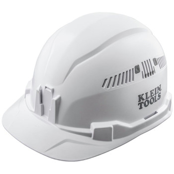 Klein Tools 60105 Vented Cap Style Hard Hat - White