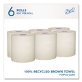Paper Towels and Napkins | Scott 58671 8 in. x 900 ft. 1-Ply 100 Percent Recycled Hard Roll Paper Towels - Brown (6/Carton) image number 1