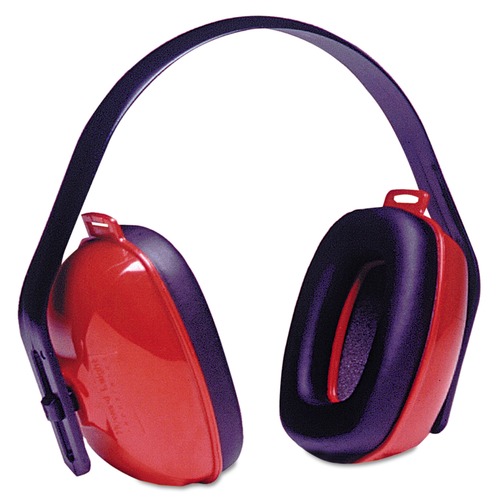 Ear Muffs | Howard Leight by Honeywell 154-QM24PLUS QM24Plus 25 dB NR Three-Position Earmuffs - Red/Black image number 0