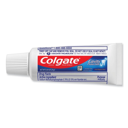 Cleaning & Janitorial Supplies | Colgate-Palmolive Co. 109782 0.85 oz. Tube Unboxed Personal Size Toothpaste (240/Carton) image number 0