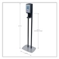 Labor Day Sale! Save $30 off $199! | PURELL 7416-DS CS6 13.5 in. x 5 in. x 28.5 in. 1,200 mL Hand Sanitizer Floor Stand with Dispenser - Graphite/Silver (1/Carton) image number 2