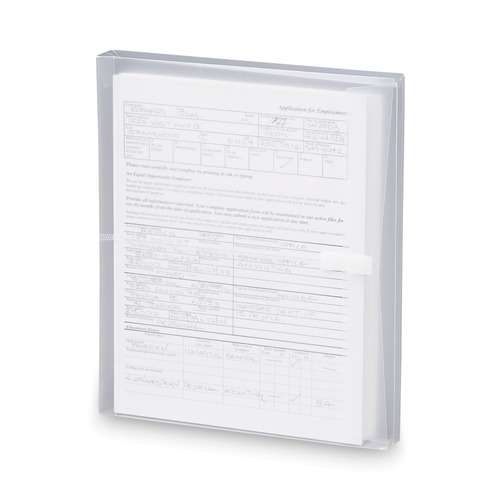 Office Jansan | Smead 89661 1-1/4 in. Expansion Jacket Poly Side-Load Envelopes - Letter, Clear (5/Pack) image number 0