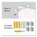 White Boards | U Brands 171U00-01 47 x 35 Glass Dry Erase Board - Black Surface image number 3