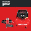 Nail Gun Compressor Combo Kits | Factory Reconditioned Craftsman CMEC1KIT18R 18 ga. Brad Nailer and 6 gal. Air Compressor Combo Kit image number 1