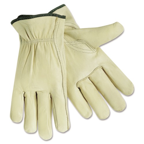 Bulk Savings Pricing 2 | MCR Safety 3211XL Top Grain Cowhide Leather Drivers Gloves - X-Large/Beige (1-Pair) image number 0