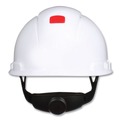 Hard Hats | 3M H-701SFV-UV SecureFit H-Series 4-Point Pressure Diffusion Ratchet Suspension H-700 Front-Brim Cap with UV Indicator Hard Hats - White image number 3
