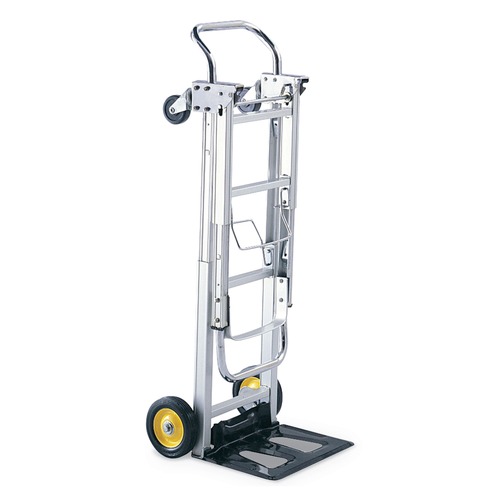 Safco 400 lbs. Capacity 15-1/2 in. x 43 in. x 36 in. Aluminum Hideaway Convertible Truck