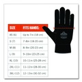 Work Gloves | Ergodyne 17173 ProFlex 812 Standard Utility Gloves - Medium Black (1-Pair) image number 6