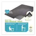 Office Jansan | Deflecto CM24242BLKSS Ergonomic 53 in. x 45 in. Sit Stand Mat - Black image number 4