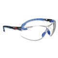 Safety Glasses | 3M S1101SGAF Solus 1000 Series Safety Glasses - Blue Plastic Frame Clear Polycarbonate Lens image number 0