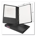 Office Jansan | Avery 06400 14 in. x 8.5 in. 3 Rings 1 in. Capacity Legal Durable Non-View Binder with Round Rings - Black image number 1