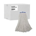 Mops | Boardwalk BWK716RCT 16 oz. Cut-End Lie-Flat Rayon Wet Mop Head - White (12/Carton) image number 2