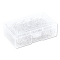Office Jansan | U Brands 3088U06-24 0.44 in. Standard Push Pins - Clear Head/Silver Pin (200/Pack) image number 3