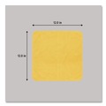 Office Jansan | Rubbermaid Commercial 1820580 12 in. x 12 in. Microfiber Cleaning Cloths - Yellow (24/Pack) image number 2