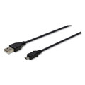 Office Electronics & Batteries | Innovera IVR30008 6 ft. USB to Micro USB Cable - Black image number 0