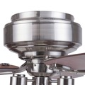 Ceiling Fans | Prominence Home 51669-45 52 in. Magonia Farmhouse Style Flush Mount LED Ceiling Fan with Light - Brushed Nickel image number 3