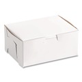 Food Trays, Containers, and Lids | SCT SCH 0911 6.25 in. x 3.75 in. x 2.13 in. Paper One-Piece Non-Window Bakery Boxes - White (250/Bundle) image number 2