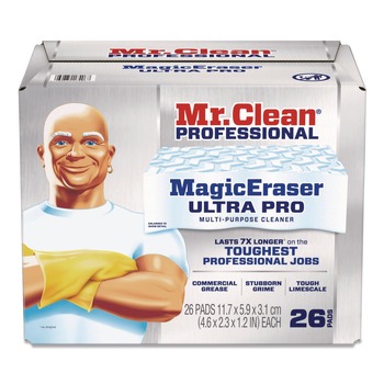 P&G Pro Magic Eraser Ultra Pro Multi-Purpose Cleaner 4.72 x 1.38 x 2.56 Thick White (26/Carton)