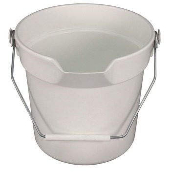 Impact 10.63 in. Diameter 10 quart Polypropylene Deluxe Heavy-Duty Bucket - Gray