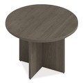 Office Desks & Workstations | Alera AE5NNN-R48CR33 TOM 48 in. Diameter Seville Round Conference Table - Walnut image number 3