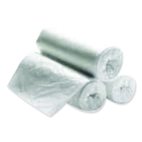 Trash Bags | GEN VNR386014N High Density Can Liners, 60 gal, 14 mic, 38-in x 58-in, Natural, Interleaved Roll, 25 Bags/Roll, 8 Rolls/Carton image number 0