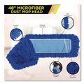 Mops | Gritt Commercial GRI18248 48 in. x 5 in. Microfiber Looped Dust Mop Pad Head - Blue image number 2