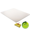  | Deflecto CM14443F SuperMat Rectangle Flat Medium Pile Carpet Frequent Use 46 in. x 60 in. Chair Mat - Clear image number 5
