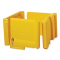 Cleaning Carts | Rubbermaid Commercial FG618100YEL Locking Cabinet For Cleaning Carts - Yellow image number 4