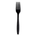 Cutlery | SOLO GDR5FK-0004 Guildware Cutlery Extra Heavyweight Plastic Forks - Black (1000/Carton) image number 0