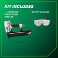 Pneumatic Crown Staplers | Metabo HPT N5021AM 16-Gauge 15/16 in. Wide Crown Stapler image number 4