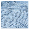 Cleaning & Janitorial Supplies | Boardwalk BWK502BLCT 5 in. Headband Super Loop Cotton/Synthetic Fiber Wet Mop Head - Medium , Blue (12/Carton) image number 3