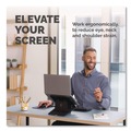 Office Furniture Accessories | Fellowes Mfg Co. 100098500 9.25 in. x 10.55 in. x 0.55 in. to 8 in. Supports Up to 8.8 lbs. Breyta Laptop Stand - Black image number 1
