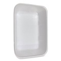 Food Service | GEN 20KWH 12 in. x 8.7 in. x 2.45 in. No. 20K Foam Meat Trays - White (125/Carton) image number 2