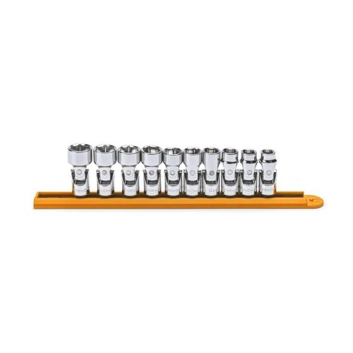 GearWrench 80565 10-Piece 3/8 in. Drive 6-Point Metric Flex Socket Set image number 0
