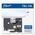 Bulk Savings Pricing 2 | Brother P-Touch TZE145 TZe 0.7 in. x 26.2 ft. Standard Adhesive Laminated Labeling Tape - White on Clear image number 3