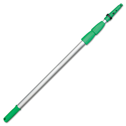 Cleaning Tools | Unger ED550 18 ft. Three Sections Opti-Loc Extension Pole - Green/Silver image number 0
