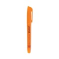 Customer Appreciation Sale - Save up to $60 off | Universal UNV08853 Chisel Tip Fluorescent Orange Ink Orange Barrel Pocket Highlighters (1 Dozen) image number 0