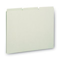 File Folders | Smead 50334 1/3-Cut Tab 8.5 in. x 11 in. Recycled Blank Top Tab File Guides - Green (100/Box) image number 1