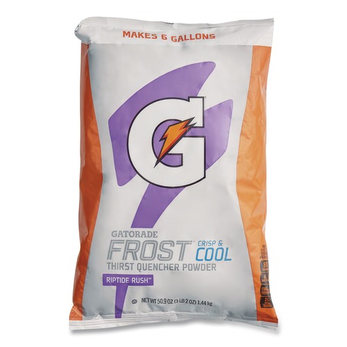 Food Service | Gatorade QUA33672 51 oz. Packets Original Powdered Drink Mix - Riptide Rush (14/Carton) image number 0