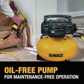 New Year New Savings! Save $25 off $150 | Dewalt DXCM55126 6 Gallon 165 PSI Electric Pancake Air Compressor image number 6