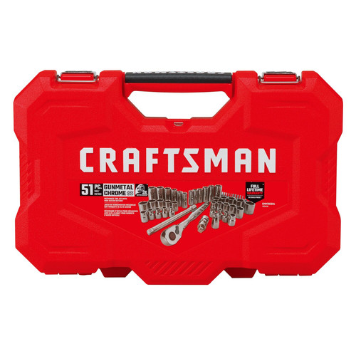 Craftsman gunmetal top chrome tool set