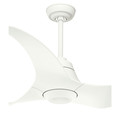Ceiling Fans | Casablanca 59143 Stingray 60 in. Porcelain White Indoor Ceiling Fan with Light and Remote image number 4
