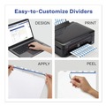 Office Jansan | Avery 11435 Index Maker 11 in. x 8.5 in. 3-Tab Print and Apply Clear Label Dividers - White/White Tabs (5/Pack) image number 5