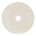 Cleaning Cloths | Boardwalk BWK4019NAT 19 in. Diameter Burnishing Floor Pads - Natural White (5/Carton) image number 1