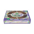 Food Trays, Containers, and Lids | SCT 2488 19 x 14 x 3.5 Mardi Gras King Cake Window Boxes - Green/Purple/White (50/Carton) image number 2
