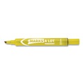  | Avery 08882 MARKS A LOT Broad Chisel Tip Large Desk-Style Permanent Marker - Yellow (1-Dozen) image number 1