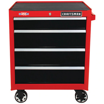 CABINETS | Craftsman CMST22659RB 2000 Series 26 in. 4-Drawer Tool Cabinet - Black/Red