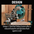 Miter Saws | Makita XSL06PM 36V (18V X2) LXT Brushless Lithium-Ion 10 in. Cordless Dual-Bevel Sliding Compound Miter Saw with Laser Kit and 2 Batteries (4 Ah) image number 4