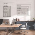 Office & Office Supplies | U Brands 2074U00-01 30 in. x 20 in. Linen Bulletin Board with Decor Frame - Tan Surface, White Wood Frame image number 4