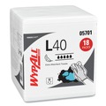 All-Purpose Cleaners | WypAll 5701 1/4 Fold 12-1/2 in. x 12 in. L40 Towels - White (18 Packs/Carton, 56 Sheets/Box) image number 1
